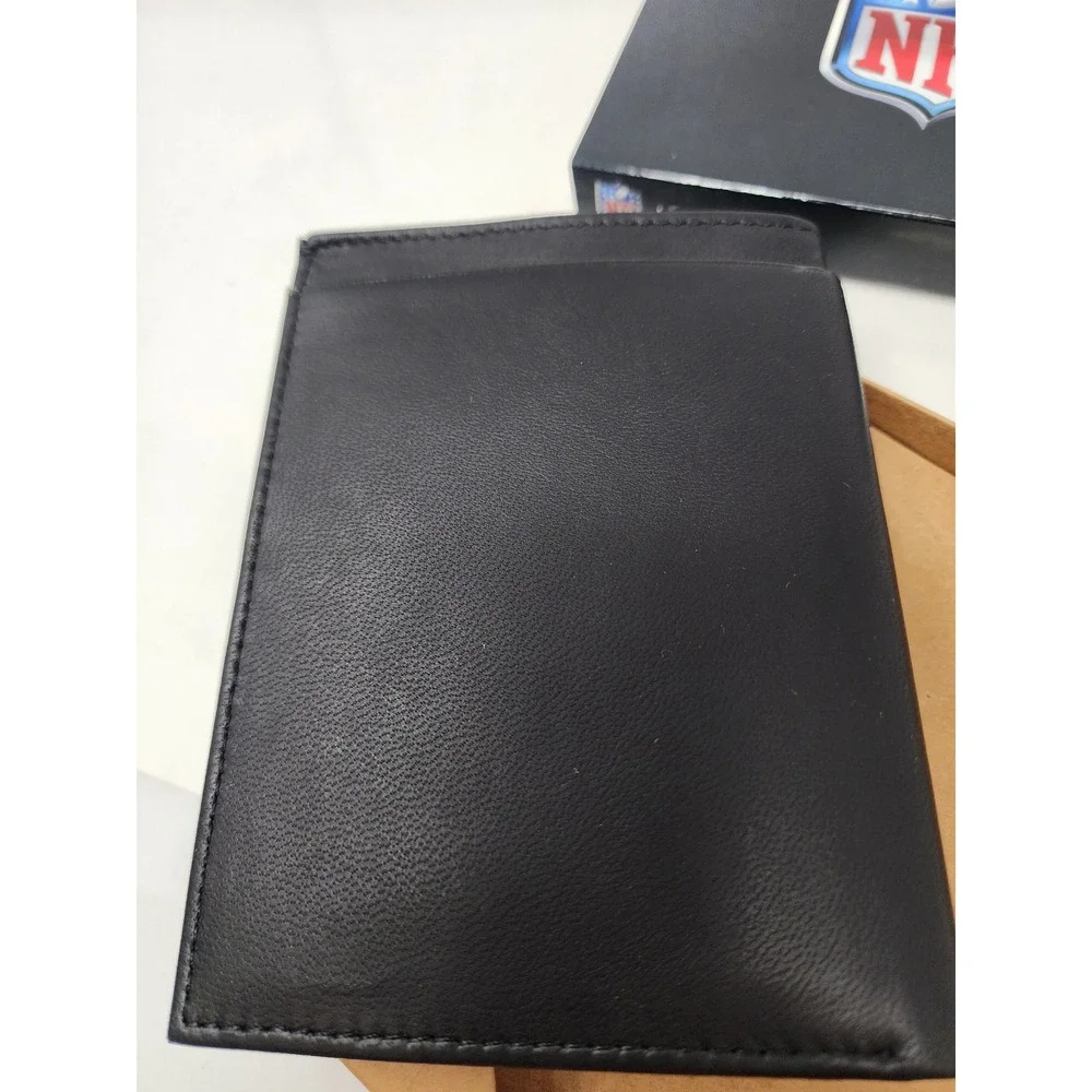Sparo Mens Houston Texans Bifold Wallet Black Leather RFID Blocking Gift Set OS